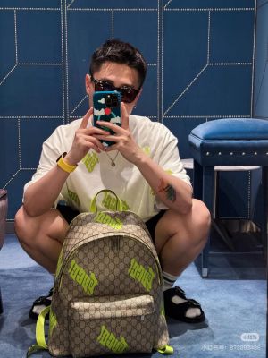 GUCC.I GG SUPREME CANVAS BAGPACK PREMIUM WITH GUCC.I PRINT