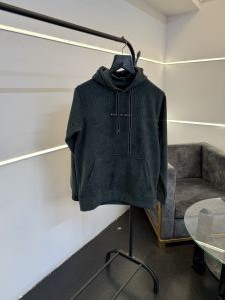 Balmai n green imported washing cloud look knitted fabric hoodie 