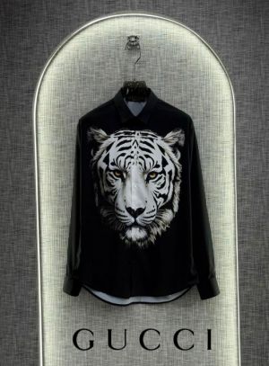 Gucc i Black Designer Shirt With Box Packing 