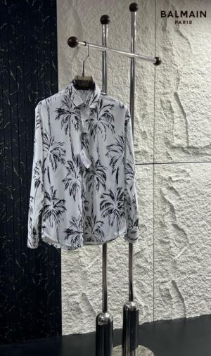 Balmai n Paris White Floral Print Shirt With Premium Box Packing And Carry Bag