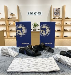 BIRKENSTOCK BLACK SLIDE premium 