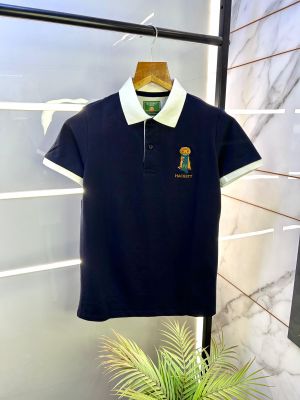 Aston Martin Hacket t Black Polo Premium Collar Neck T-shirt F2875-B1