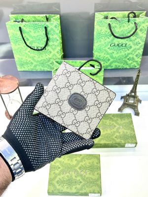 Gucc_i Wallet New  Brown Fa 60