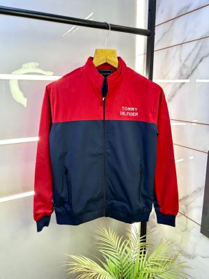 Tommy_Hilfiger Back Print Imported Blue Super Premium Wind Shetter F3153-BU1