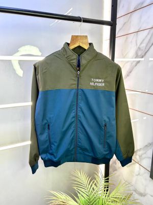 Tommy_Hilfiger Imported Back Print Blue Super Premium Wind Shetter F3153-BU2