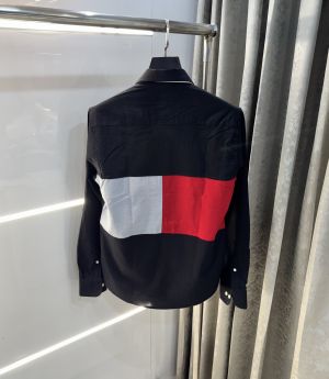 Tommy  Hilfiger Black Back Print Premium Shirt