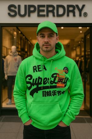 Superdry Green Hoodie Store Article
