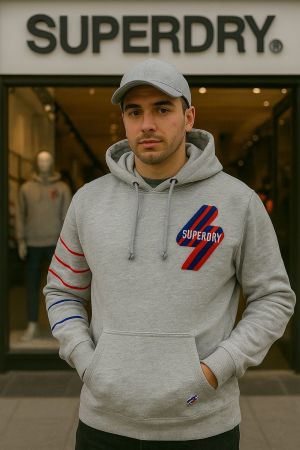 Superdry Grey Hoodie Store Article