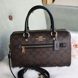 coach_Rowan_Signature_Canvas_Stachel_Bag_With_Box_Dust_cover_Sling_Belt5595