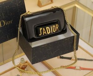 Christian Dio_r pre-owned ja leather shoulder bag with box 5396