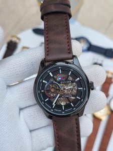 Tommy_Hilfiger Automatic Leather Brown Black 143