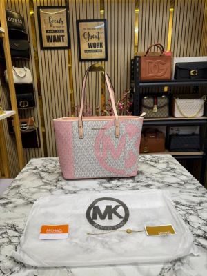 Michael_Kors Carter Tote Bag With Dust Bag Including Card (Pink)