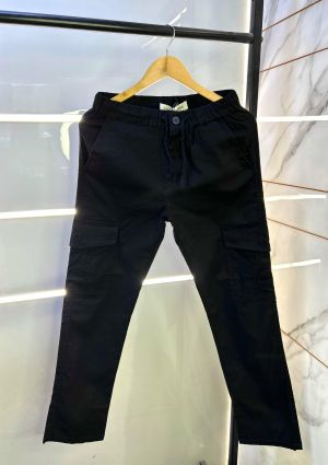 Calvin_Klein Black Linen Super Premium Cargo F2878-BL