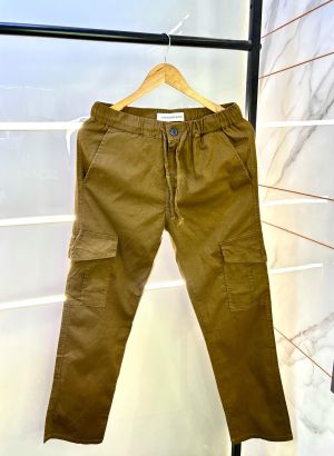 Calvin_Klein Brown Linen Super Premium Cargo F2878-BR1