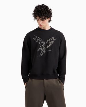 Arman_i Exchange Black Imported Super Premium Sweatshirts F3146-BL