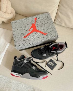 Jordan Retro 4 Bred Reimagined Leather Semi Ua