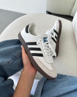 ADIDAS-SAMBA WHITE BLACK