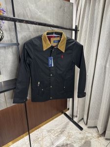 Ralph Laure_n Black premium Bomber Jacket Inside Checks