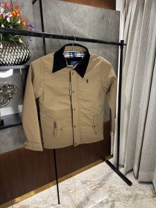 Ralph Laure_n Light Brown premium Bomber Jacket Inside Checks