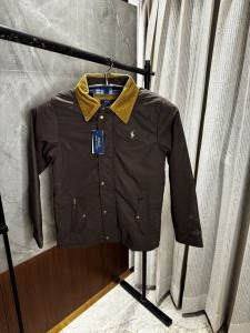 Ralph Laure_n Chocolate premium Bomber Jacket Inside Checks