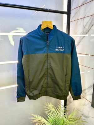 Tommy_Hilfiger Olive Imported Back Printed Super Premium Wind Shetter F3153-OL