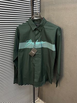 _BALMAIN_PARIS_GREEN_IMPORTED_FRONT_SIDE_PRINTED_CURRENT_STORE_ARTICLE_VERY_PREMIUM_SHIRT_353