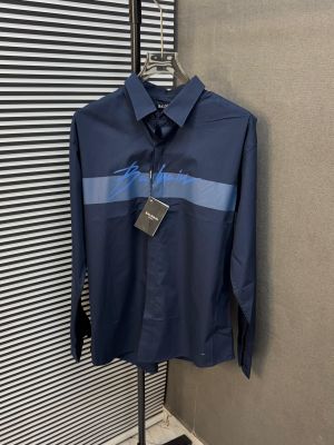 _BALMAIN_PARIS_BLUE_IMPORTED_FRONT_SIDE_PRINTED_CURRENT_STORE_ARTICLE_VERY_PREMIUM_SHIRT_353