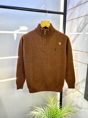 Ralph_Lauren Imported Dark Brown Super Premium Pullover F3162-DBR