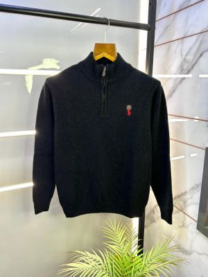 Ralph_Lauren Imported Black Super Premium Pullover F3162-BL
