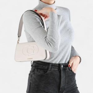 GUESS Womens Eco Mietta Flap Shoulder Bag with box 420