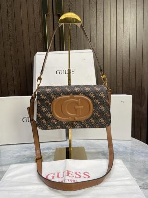 GUESS Womens Eco Mietta Flap Shoulder Bag with box 467