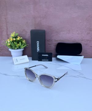 CHANE_L 9199 LUXURY EDITION TRANSPARENT BRWON BLACK SHADED GLASSES