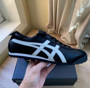 Onitsukaa Tiger MEXICO 66 BLACK White 1st Leather Quality Fixx