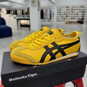 Onitsukaa Tiger MEXICO 66 YELLOW BLACK 1st Leather Quality Fixx