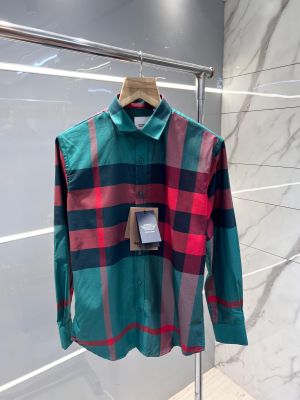 Burberry_Green_Vintage_Checks_Premium_Shirt_With_Premium_Box_Packing_And_Carry_Bag_(1853)