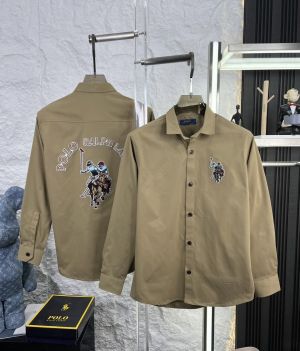 Polo Ralph Laure_n Imported Denim Cotton Exclusive Embroidered Shirt With Og Box