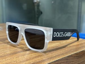 Dolce&Gabban White Black Designer Shade 6187