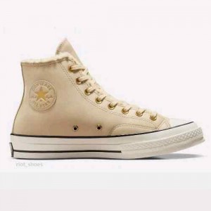 conversee. Chuck 70 Leather & Fur Sherpa Miso Glaze 354