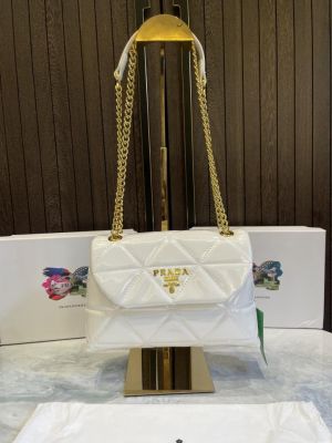 Prad_a leather spectrum shoulder bag with box 410