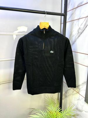 Lacost e Logo Imported Black Super Premium Pullover F3160-BL