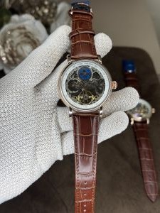 Patek  Philippe Skeleton Brown Leather Strap Linited Edition Automatic Watch 