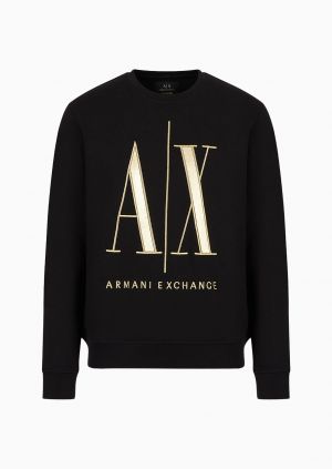 Arman i Exchange Black Embroidery Logo Premium Sweatshirt 