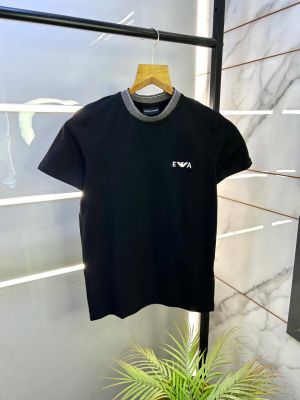 Emporio Arman_i Black Round Premium Neck T-shirt F3127-BL
