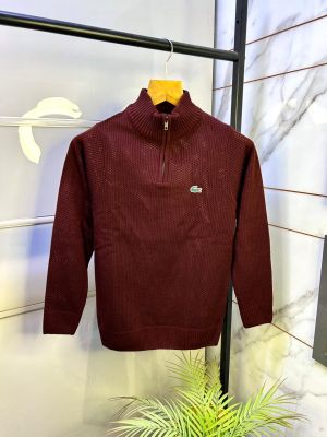 Lacost e Logo Imported Maroon Super Premium Pullover F3160-MA