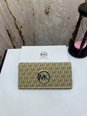 MICHAEL_KORS FULTON LOGO SIGNATURE WALLET WITH BOX (MK - 61702 APRICOT)