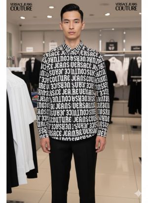 VERSAC E IMPORTED SHIRT-S 1131 PT-2 BLACK 