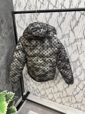 Louis.Vuitton.100%.Imported.All.Over.Embossed.Very.Premium.Heavy.Puffer.Jacket.With.Detachable.Hood.CS2