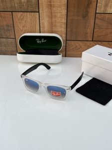 Rayban 2140 white blue shaded