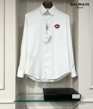 Balmain_Paris_White_Lips_Print_Shirt_With_Box_And_Carry_Bag_(1509)