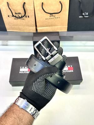 Tomm_y Hilfiger New Silver Black Belt Fa 106